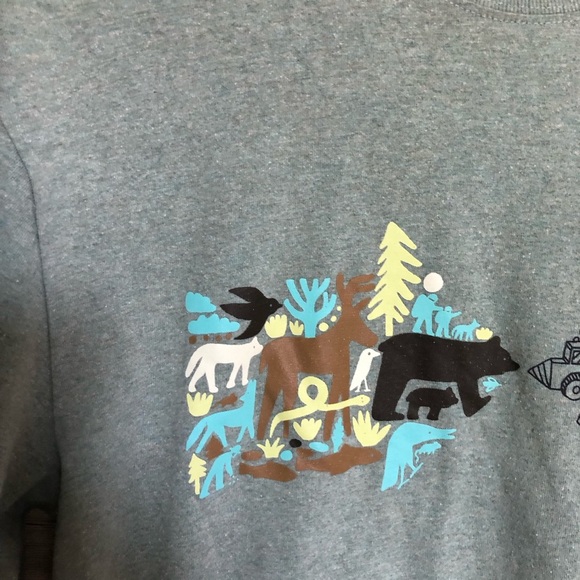 Patagonia Sage Green Responsibil-tee Graphic T-Shirt Medium - Picture 3 of 6